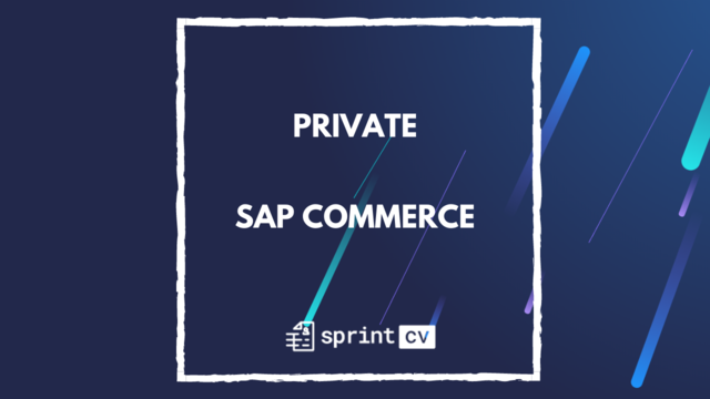 IT Job - Private - SAP Commerce - Sprint CV