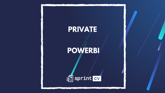 IT Job - Private - PowerBi - Sprint CV