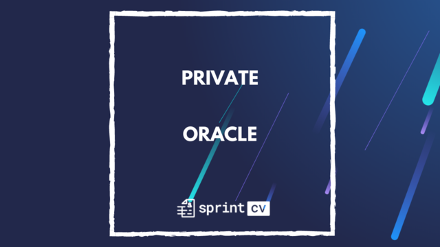 IT Job - Private - Oracle - Sprint CV