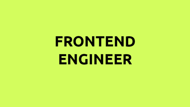 IT Job - Frontend Engineer - Sprint CV