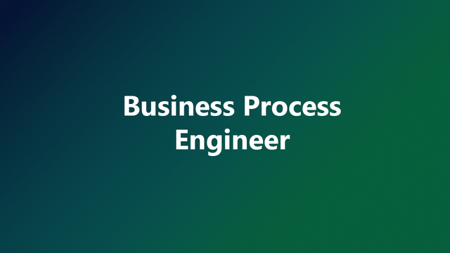 IT Job - Business Process Engineer - Sprint CV
