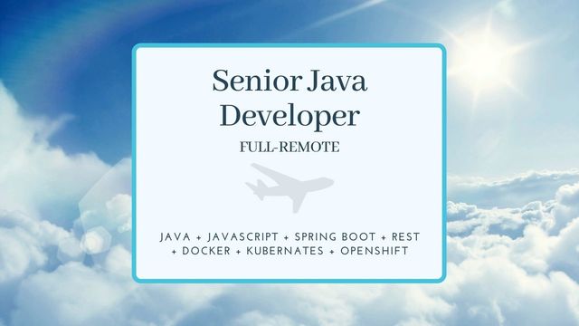 IT Job - Senior Java Developer - Full remote - Eurocontrol - Sprint CV